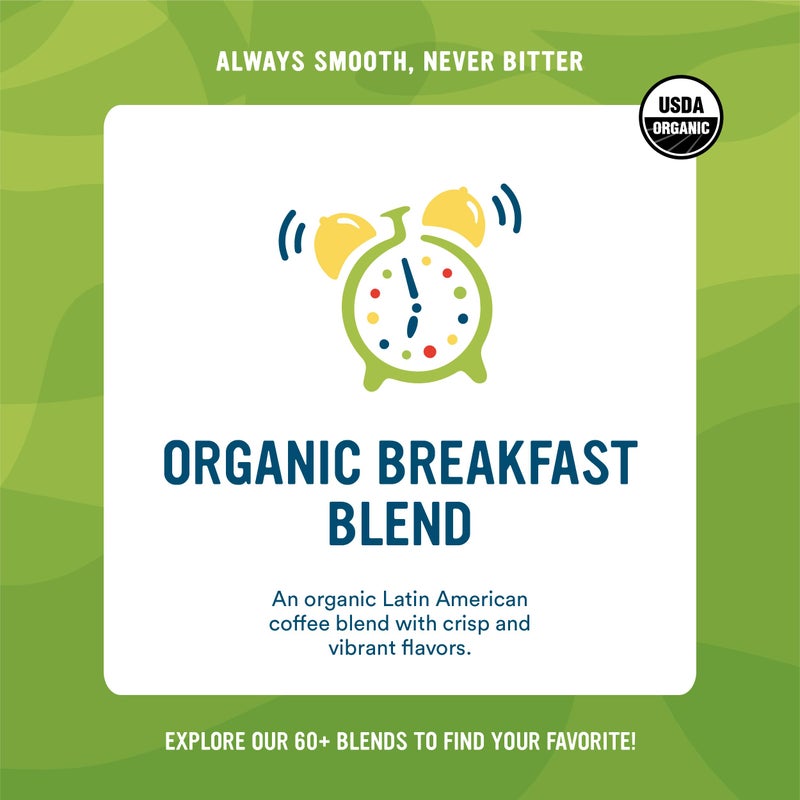 Cameron's Coffee Roasted Whole Bean Coffee, Organic Breakfast Blend, 32 Ounce - Image 2